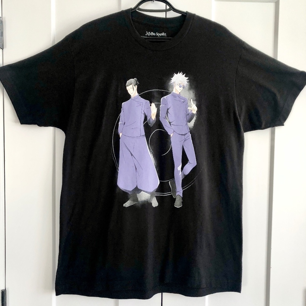 Jujutsu Kaisen Gojo &‎ Geto Betta Fish, Crunchyroll, Anime, T-Shirt, Size L